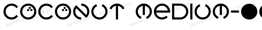 Coconut Medium字体转换